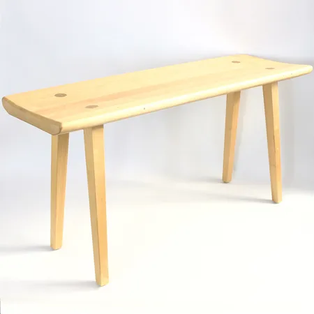 Bänk i björk, Carl Malmsten, "Visingsö",  höjd: 46cm, sittyta: 90x30cm, smärre bruksmärken, signerad/brännmärkt samt datummärkt 2010-06-30, SKICKA EJ / Endast avhämtning Vikt: 0 g