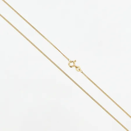 Kedja, pansar, 36cm, bredd 1mm, 18K Vikt: 2,6 g