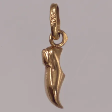 Hänge sko, längd 20,5mm, 4,2mm, 18K Vikt: 0,6 g