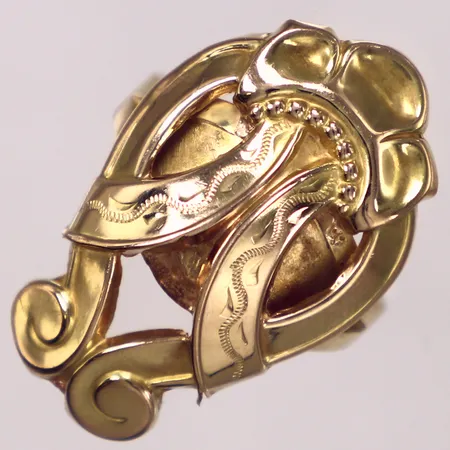 Ring, stl 18½, bredd 29,9mm, 18K Vikt: 4,4 g