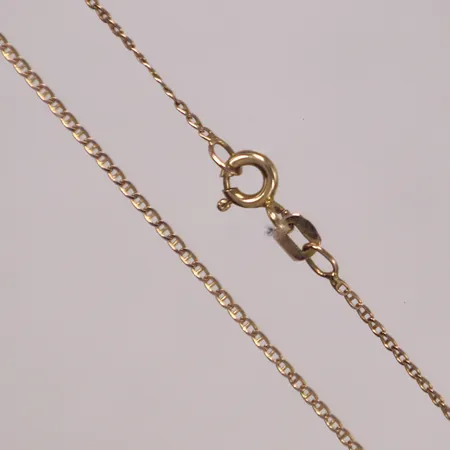Kedja, längd 43,5cm, bredd 1,1mm, 14K  Vikt: 1,3 g