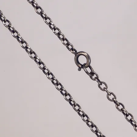 Kedja, längd 60,5cm, bredd 3,2mm, silver 830/1000 Vikt: 9,7 g