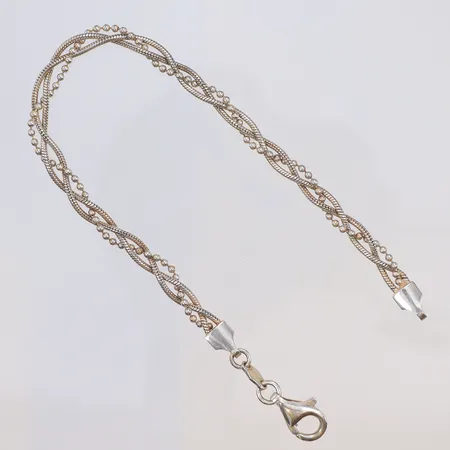 Armband 19cm bredd 4mm silver GHA 925/1000  Vikt: 6,2 g