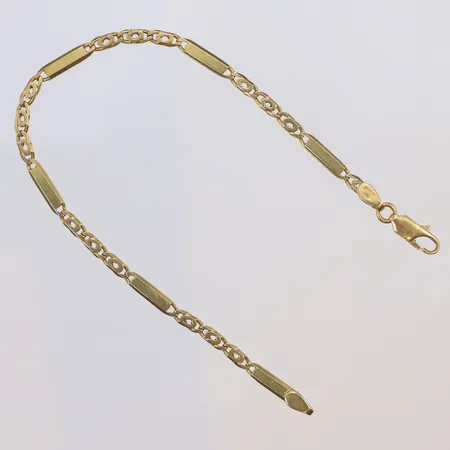 Armband 19,5cm bredd 2,5-3mm, Italien 18K Vikt: 8,2 g
