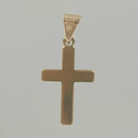 Hänge Kors, längd 2,5 cm, bredd 1,2 cm, 18K Vikt: 0,7 g