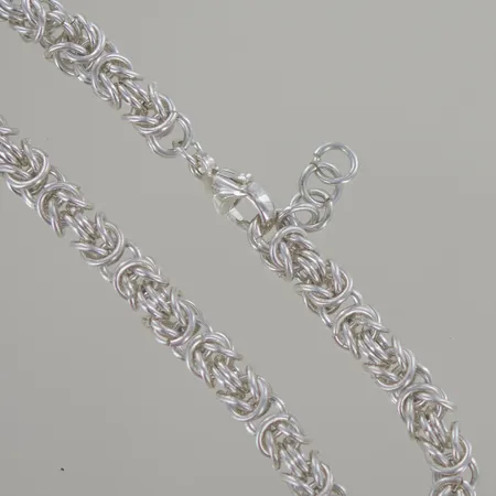 Armband kejsarlänk, längd justerbar 21 cm, bredd 5,2 mm, silver 925/1000 Vikt: 22,1 g