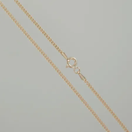 Halskedja pansar, längd 50 cm, bredd 1,6 mm, 18K Vikt: 6 g