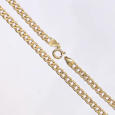 Halskedja pansar, 48cm, bredd 4mm, GFAB, ihålig, 18K Vikt: 14,2 g