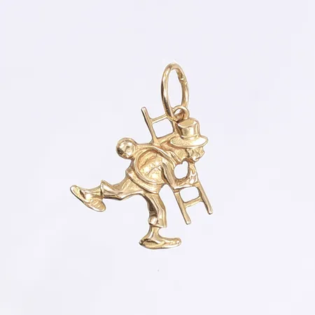 Hänge, sotare, 35x25mm, 18K Vikt: 4,8 g