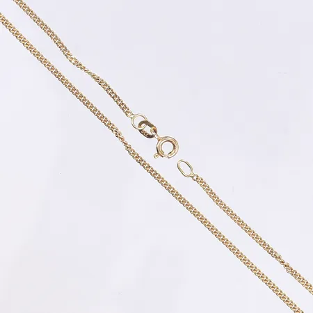 Halskedja, pansar, 43cm, bredd 1,5mm, 18K  Vikt: 4,4 g