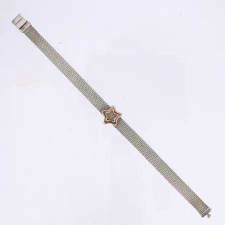 Armband, Pandora, 16,5cm, bredd 7-12mm, bruksslitage, silver 925/1000 Vikt: 12 g