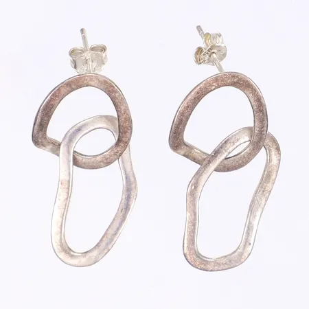 Ett par örhängen, 35x14mm, silver 925/1000 Vikt: 3,7 g