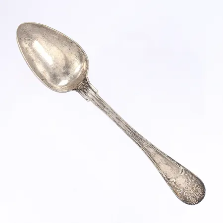 Sked, 14cm, otydliga stämplar troligen T5= 1873, silver 830/1000 Vikt: 12,6 g
