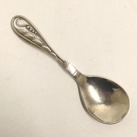 Kompottsked, 15,5cm, tillv. Georg Jensen, importerad till Sverige av K Anderson Stockholm, silver 830/1000 Vikt: 44 g