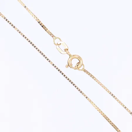Halskedja, venezia, 79,5cm, bredd 1mm, 18K Vikt: 4,3 g