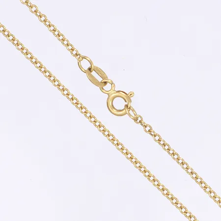 Halskedja, 52cm, bredd 2mm, 18K Vikt: 4,3 g