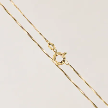 Kedja Pansar, längd 35,5cm, bredd 0,8mm, 18K  Vikt: 1,3 g