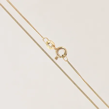 Kedja Pansar, längd 38,5cm, bredd 0,8mm, 18K  Vikt: 1,5 g