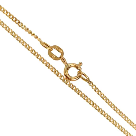 Halskedja Pansar, 18K guld, Balestra Italien, Guldfynd (GFAB), längd 53,0 cm, bredd 1,3 mm, fint skick Vikt: 3,9 g