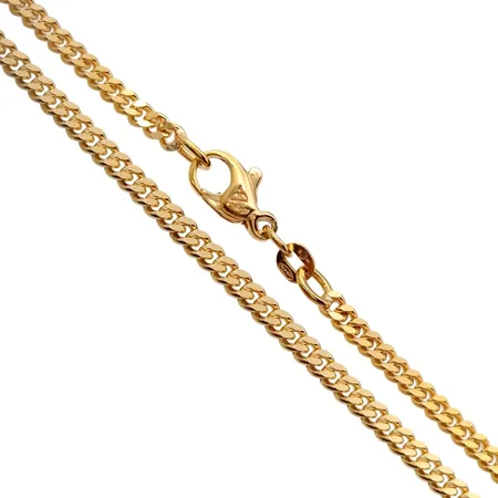 Halskedja Pansar, 18K guld, massiv modell, Balestra Italien, svensk kontrollstämpel, längd 70,0 cm, bredd 3 mm, tjocklek 1,5 mm, mycket fint skick, sparsamt använd  Vikt: 28,7 g