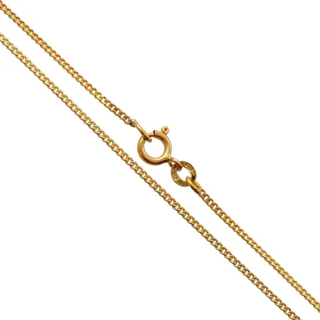 Halskedja Pansar, 18K guld, tillverkarstämpel GB, svensk kontrollstämpel, längd 50,0 cm, bredd 1,3 mm, mycket fint skick Vikt: 4,1 g