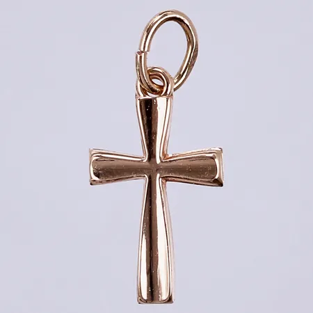 Hänge kors, längd: ca 1,5cm, bredd: ca 8mm, 18K Vikt: 0,2 g