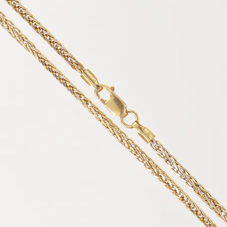 Kedja Franco, längd: 45,5cm, bredd: 2mm, tvåfärgad, smärre bucklor, 18K  Vikt: 3,9 g