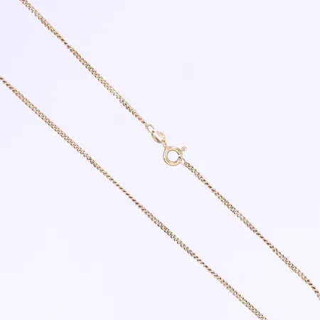 Halskedja pansar 38cm bredd 1,5mm 18K Vikt: 4,4 g