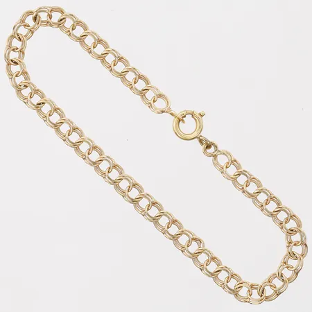 Armband Bismarck, längd 15½cm, bredd 4mm, 18K guld Vikt: 3,4 g