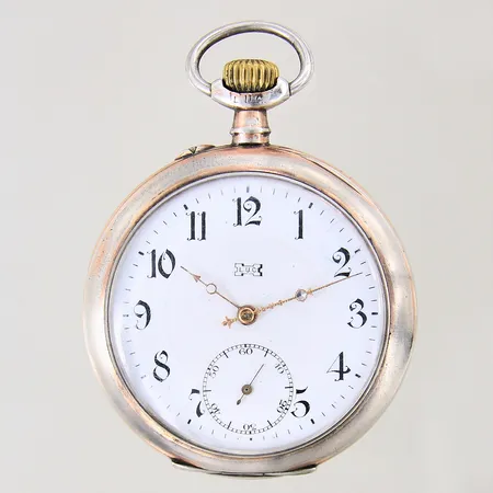 Fickur L.U.C, silver, manuell, boett-nr: 83173, Ø51mm, innerboett i silver, monogram, bucklig, repig, silver 800/1000, bruttovikt: 82,4g