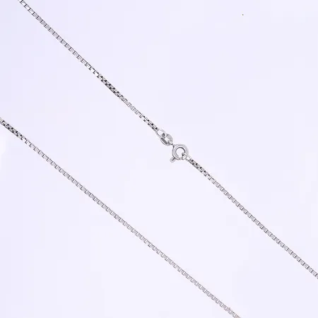 Halskedja Venezia längd 80cm bredd 1mm silver 830/1000 Vikt: 8,8 g