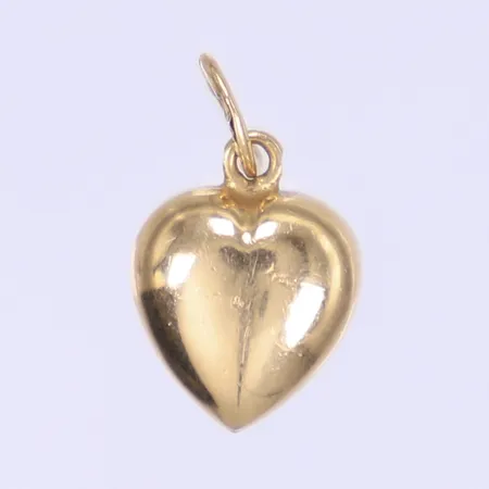 Hänge hjärta längd inkl ögla 15mm bredd 8mm 18K Vikt: 2,5 g