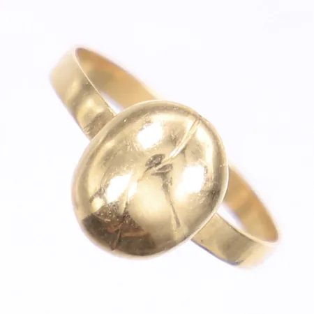 Ring kaffeböna stl 19 bredd 2-11mm 18K Vikt: 2,5 g