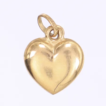 Hänge hjärta 18x13mm, ihålig, slitage, 18K Vikt: 1,1 g
