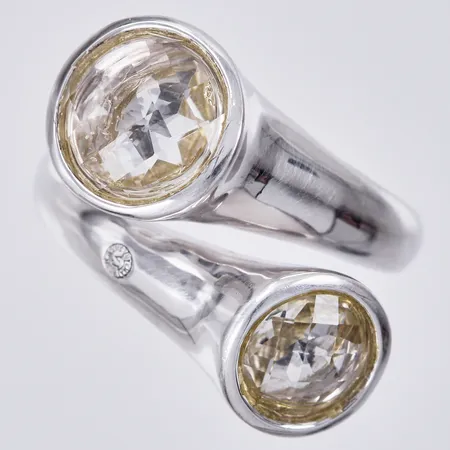 Ring med syntetiska stenar Etena jewellery & Design stl: 16½, bredd: ca 2mm, silver 925/1000 Vikt: 10,4 g