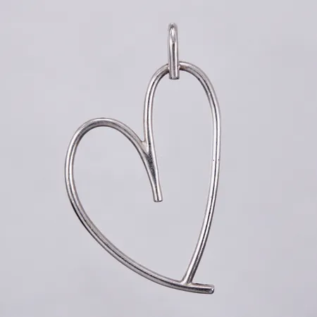 Hänge Hjärta, längd: ca 6,5cm, bredd: ca 40mm, 925/1000/ silver Vikt: 8,9 g