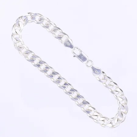 Armband pansar längd 20cm bredd 6mm silver 925/1000 Vikt: 14,8 g