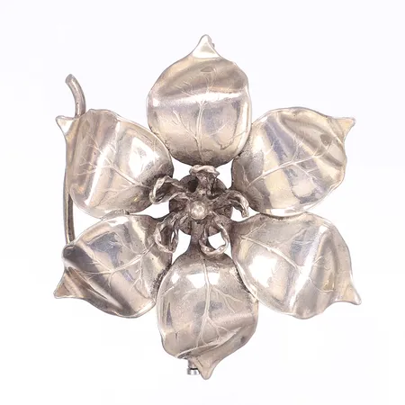 Brosch blomma Ø60mm silver 830/1000 Vikt: 17 g