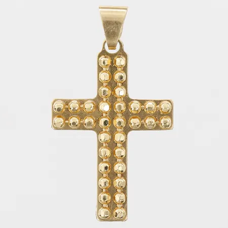 Hänge kors, 22x15mm, 18K Vikt: 1,1 g
