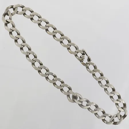 Armband Pansar, längd: 27cm, bredd: 8mm, bruksslitage, silver. Vikt: 25,6 g