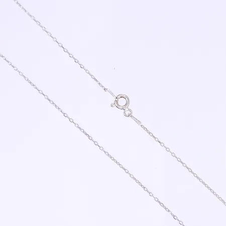 Halskedja ankarlänk längd 39cm bredd 1mm silver 925/1000 Vikt: 1 g