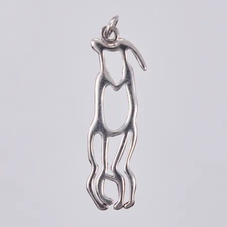 Hänge Brudparet från Vitlyckes Hällristningar, längd: ca 4cm, bredd: ca 11mm, 925/1000, silver Vikt: 1,7 g