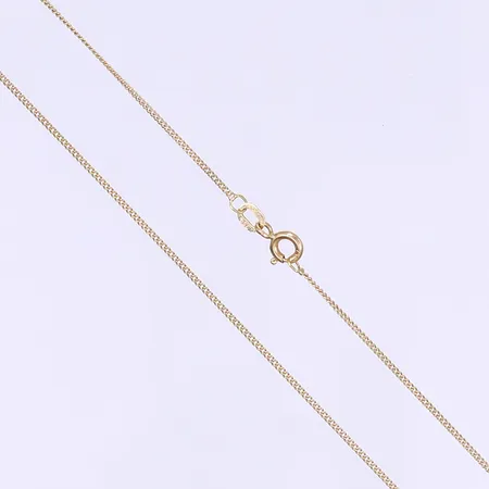 Halskedja pansar längd 47cm bredd 1mm 18K Vikt: 2 g