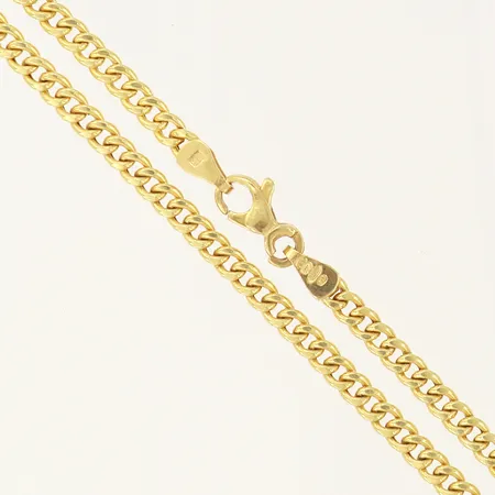 Kedja Pansar, längd: 45cm, bredd: 2,9mm, 14K  Vikt: 4,5 g