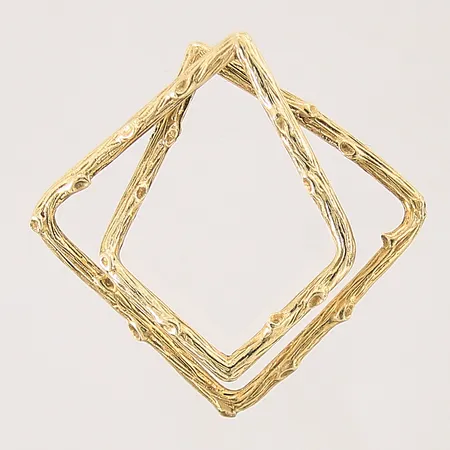 Sedelklämma, 38X40, ostämplad, 18K  Vikt: 10,7 g