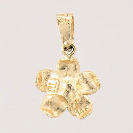 Hänge, blomma, Ø 9mm, 14K  Vikt: 0,9 g