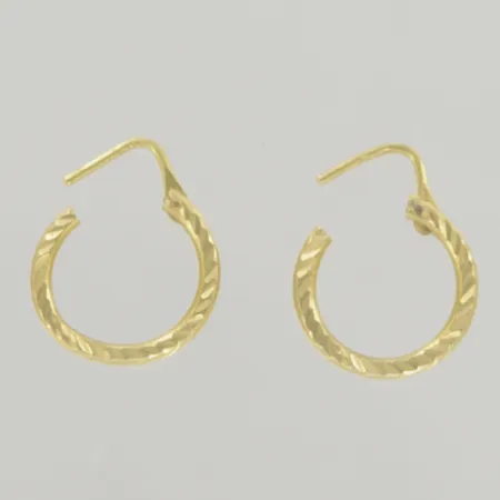 Ett par örhängen, diam 1,2 cm, 18K, 1,6 gr Vikt: 1,6 g