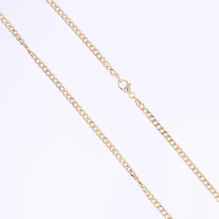 Halskedja pansar 55cm bredd 3mm ihålig 18K Vikt: 5,7 g