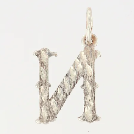 Hänge bokstav I i det kyrilliska alfabetet, längd: 2,5cm, bredd: 4-15mm, silver 925/100 Vikt: 2,2 g