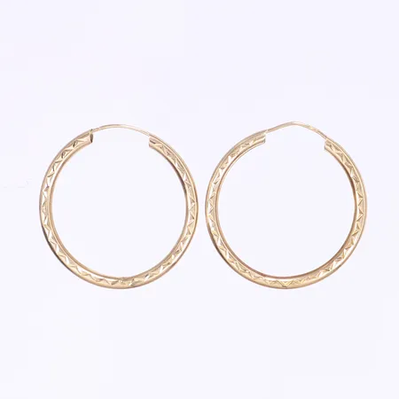 Ett par örhängen defekt 9K Vikt: 0,8 g